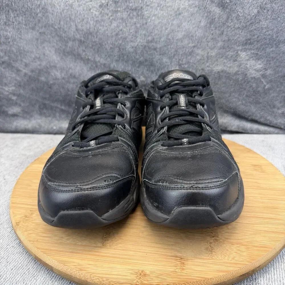 New Balance 519 Shoes Mens Size 10.5 Black Leather Athletic Sneakers MX519BK
